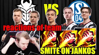 Jankos tells the story smite on his and reactions of team in G2 VS S04 | G2 Jankos stream