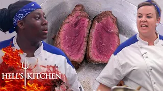 Chefs Constant Fighting Leads to Meat Station Meltdown | Steak Night Disaster in Hell's Kitchen