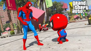 BEBÊ ARANHA vs HOMEM ARANHA no GTA 5 !! (Filho vs Pai)