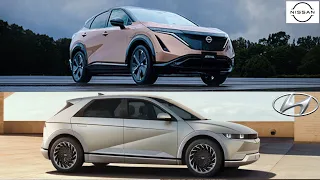 2021 Hyundai Ioniq 5 vs 2021 Nissan Ariya - Design & Dimensions Comparison