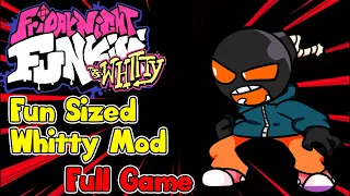 Friday Night Funkin' -  Fun Sized Whitty Mod All Songs + Vs Whitty Mod + Cutscenes [HARD&NORMAL]