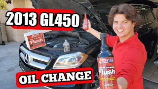 2013 Mercedes GL450 AMSOIL Engine Flush Oil Change