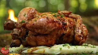 HangRoastedChicken - Primitive Cooking ASMR