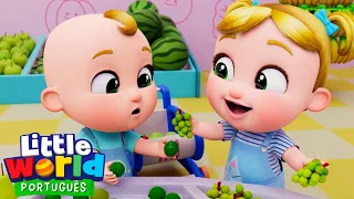 Nina e Nico Vão ao Supermercado! | O Mundo de Nina e Nico - Little World Português