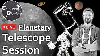 Live Telescope Session #1: Observing Moon, Jupiter and Saturn through my Skywatcher Telescope