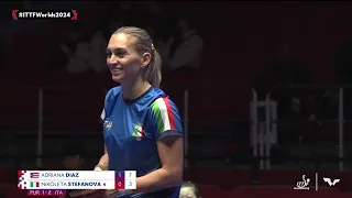 FULL MATCH | DIAZ Adriana vs STEFANOVA Nikoleta | WT Group 5 - Match 4 | #ITTFWorlds2024