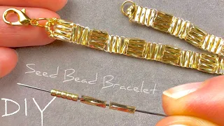 Bugle Beads Jewelry Tutorial: Bugle Beaded Bracelet | Seed Bead Jewelry Making