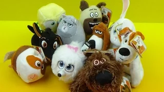 THE SECRET LIFE OF PETS 2016 MCDONALDS HAPPY MEAL SET OF 10 PLUSHY TOYS VIDEO REVIEW