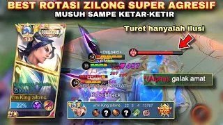 ROTASI HYPER ZILONG SUPER AGRESIF 1 VS 5, 22 KILL🔥 | Mobile Legends Bang-bang