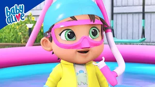 Splashing in the Paddling Pool 🌊👶 BRAND NEW Baby Alive Episodes 🌊👶 Family Kids Cartoons