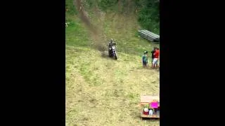 Street bike climbs enduro hill climb