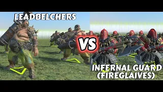 Who Will Win? Leadbelchers or Infernal Guard (Fireglaives) in Warhammer Total War 3!