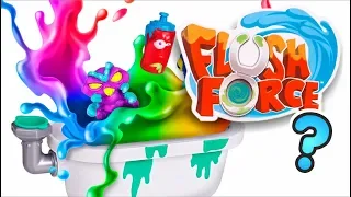 Brinquedos Flush Force Saltitantes, Flutuantes e Maleáveis - Série 2