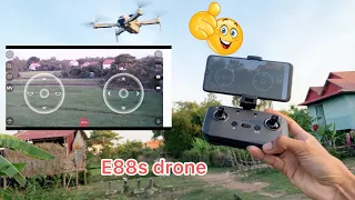 E88s drone flying and Camera test   Brushless motor drone