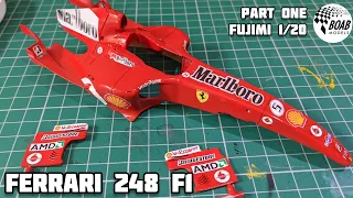Building Schumacher's Ferrari 248 F1 - Part 1 - 1/20 Fujimi - bodywork, engine & carbon fibre