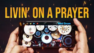 I played Bon Jovi's "Livin’ on a Prayer" on Realdrum App