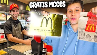 Eine WOCHE NUR MIT GOLDKARTE BEI MCDONALDS ESSEN💳💰(GRATIS MCDONALDS!)