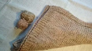 MaTusy. About knitting. Blanket for preterm baby. Easy pattern. Плед для торопыжки лицевой гладью.