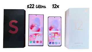 Xiaomi 12X vs SAMSUNG Galaxy S22 ULTRA SPEED TEST