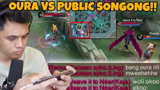 Mode Oura vs Public Songong!! BELOM MENANG UDAH GAYA NI!! - Mobile Legends