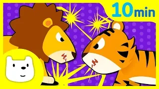 Tidi Animal Songs Compilation ♪ Lion vs Tiger | King of Animals | Baby Animal Songs for Children