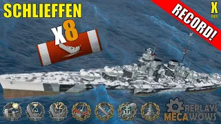 Schlieffen 8 Kills & 239k Damage | World of Warships Gameplay