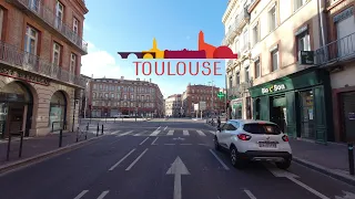 DRIVING DOWNTOWN TOULOUSE 🇫🇷 4K⁶⁰