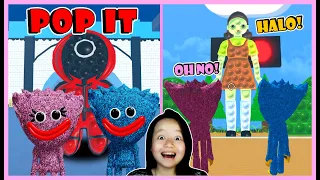 ATUN & MOMON MENJADI HUGGY WUGGY MEMBURU POP IT di SQUID GAME feat @BANGJBLOX | ROBLOX INDONESIA