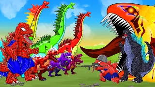 Rescue Godzilla EVOLUTION OF DINOSAURS BRACHIOSAURUS, &Kong GODZILLA BLOOP SPIDER  - Lost Dinosaurs!