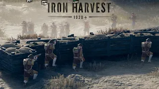 IRON HARVEST Battle #1: Usonia vs Saxony (The Great Wastes)