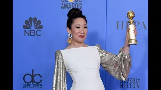 Sandra Oh - WINS BEST ACTRESS in a TV drama (GOLDEN GLOBE AWARDS 2019)