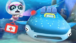 Emergency! Rescue Whale Shark Bus | Super Rescue Team | Educational Video | Kids Cartoon | BabyBus