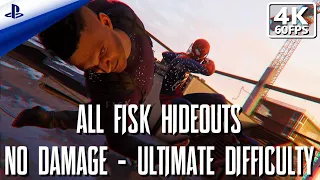 Spider-Man: Remastered PS5- All Fisk Hideouts *NO DAMAGE* With Different Suits