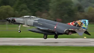 4Kᵁᴴᴰ 2x F-4E 2020 Terminator (Phantom II) Turkish Air Force Departure @ NATO Days 2022