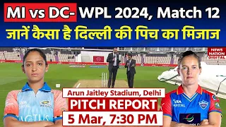 Arun Jaitley Stadium Pitch Report: MI vs DC WPL 2024 Match 12 Pitch Report | Delhi Pitch Report