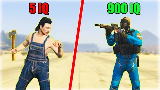 GTA 5 Roleplay - 5 IQ VS 900 IQ BANK ROBBERY