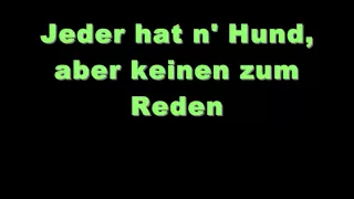 Peter Fox- Schwarz zu Blau (Lyrics on screen)