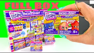 REAL LITTLES MICRO MART UNBOXING | GIVEAWAY | FULL BOX OF TOYS SHOPKINS Mini Toys