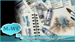 Review Schmincke Super Granulating Watercolors + Tips for Using Granulation