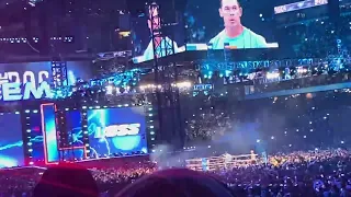 John Cena, Undertaker, The Rock surprise entrances live reaction Wrestlemania 40 night 2