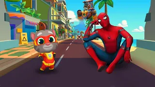 3 МИНУТЫ ЧЕЛЛЕНДЖ! КТО КРУЧЕ - КОТ ТОМ (TALKING TOM) или - Человек Паук (Spider-man)?