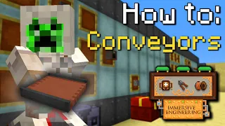 How to: Immersive Engineering | Conveyor Belts (Minecraft 1.16.5)