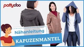 Nähanleitung für einen Mantel mit Kapuze und Nahttaschen - Schnell und einfach genäht!