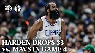 James Harden Scores 33 PTS vs. Mavericks in Game 4 | LA Clippers