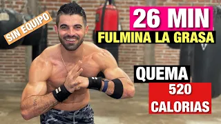 Rutina Hiit Para Adelgazar (26 MIN) Cardio Hiit Fulmina La Grasa En Casa