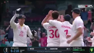 Pat Cummins insane inswinger to Mark Wood