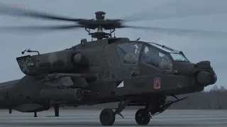 AH-64E Apache's from the U.S. Army 12th Aviation Brigade deploy to  Lielvārde Air Base, Latvia.