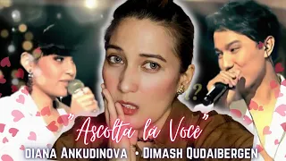 Reaction to Diana Ankudinova and Dimash Kudaibergen | “Ascolta lá Você” | they should make a song |