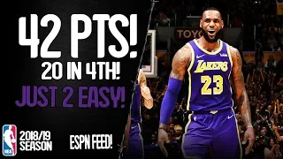 LeBron James 42 Points, 20 in 4th! vs San Antonio Spurs - Full Highlights 05/12/2018