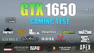 GTX 1650 : Test in 22 Games - GTX 1650 Gaming